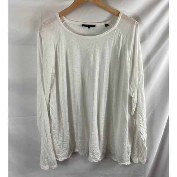 vince mens linen long sleeve shirt Size XXL